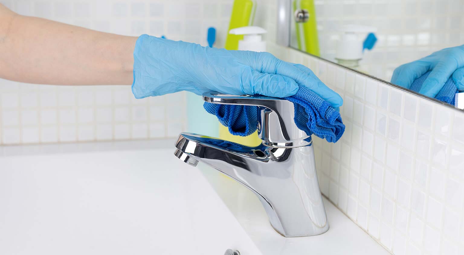 Once Off Cleaning Bathroom Tap